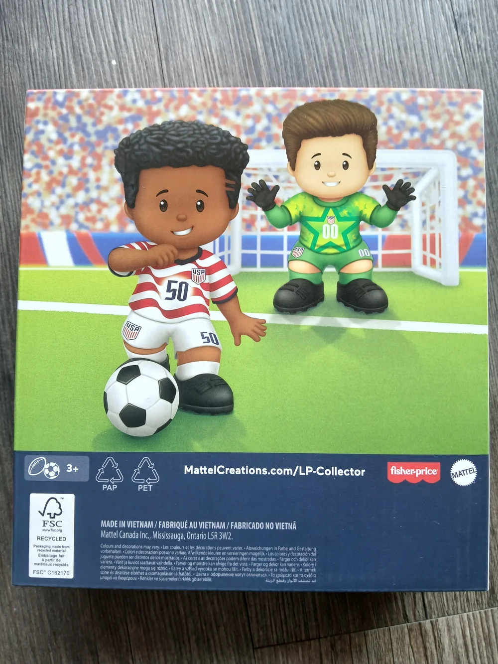 Fisher-Price Little People USA Soccer Players - Red, White & Green